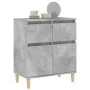 Aparador de madera contrachapada gris hormigón 60x35x70 cm de vidaXL, Aparadores - Ref: Foro24-819680, Precio: 59,13 €, Descu...
