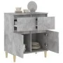 Aparador de madera contrachapada gris hormigón 60x35x70 cm de vidaXL, Aparadores - Ref: Foro24-819680, Precio: 59,13 €, Descu...