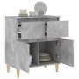 Betongraues Sperrholz-Sideboard 60x35x70 cm von vidaXL, Sideboards - Ref: Foro24-819680, Preis: 59,86 €, Rabatt: %