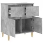 Aparador de madera contrachapada gris hormigón 60x35x70 cm de vidaXL, Aparadores - Ref: Foro24-819680, Precio: 59,13 €, Descu...