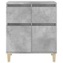 Aparador de madera contrachapada gris hormigón 60x35x70 cm de vidaXL, Aparadores - Ref: Foro24-819680, Precio: 59,13 €, Descu...