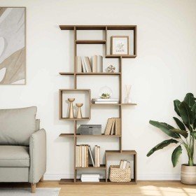 Estantería madera de ingeniería roble artisian 92x29x188 cm