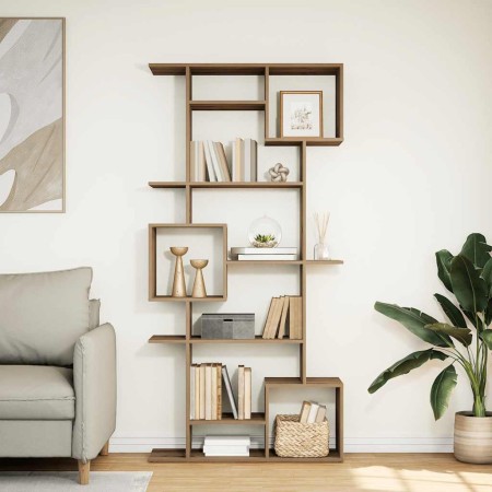 Estantería madera de ingeniería roble artisian 92x29x188 cm