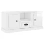 Hochglanzweißer TV-Schrank aus Sperrholz, 100 x 35,5 x 45 cm von vidaXL, TV-Möbel - Ref: Foro24-816458, Preis: 59,39 €, Rabat...