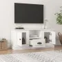 Hochglanzweißer TV-Schrank aus Sperrholz, 100 x 35,5 x 45 cm von vidaXL, TV-Möbel - Ref: Foro24-816458, Preis: 59,39 €, Rabat...