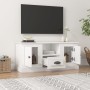Hochglanzweißer TV-Schrank aus Sperrholz, 100 x 35,5 x 45 cm von vidaXL, TV-Möbel - Ref: Foro24-816458, Preis: 59,97 €, Rabat...
