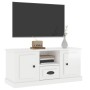 Hochglanzweißer TV-Schrank aus Sperrholz, 100 x 35,5 x 45 cm von vidaXL, TV-Möbel - Ref: Foro24-816458, Preis: 59,97 €, Rabat...