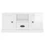 Mueble de TV madera contrachapada blanco brillo 100x35,5x45 cm de vidaXL, Muebles TV - Ref: Foro24-816458, Precio: 59,39 €, D...