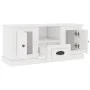 Hochglanzweißer TV-Schrank aus Sperrholz, 100 x 35,5 x 45 cm von vidaXL, TV-Möbel - Ref: Foro24-816458, Preis: 59,39 €, Rabat...