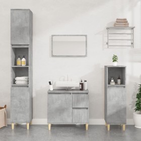 Concrete gray plywood bathroom cabinet 30x30x100 cm by vidaXL, Bathroom furniture - Ref: Foro24-819808, Price: 54,10 €, Disco...
