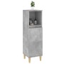 Badezimmerschrank aus betongrauem Sperrholz, 30 x 30 x 100 cm von vidaXL, Badezimmermöbel - Ref: Foro24-819808, Preis: 54,10 ...