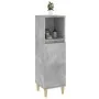 Badezimmerschrank aus betongrauem Sperrholz, 30 x 30 x 100 cm von vidaXL, Badezimmermöbel - Ref: Foro24-819808, Preis: 53,25 ...