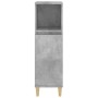 Badezimmerschrank aus betongrauem Sperrholz, 30 x 30 x 100 cm von vidaXL, Badezimmermöbel - Ref: Foro24-819808, Preis: 54,10 ...