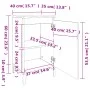 Nachttische 2 Stück Eichensperrholz 40x35x70 cm von vidaXL, Nachttische - Ref: Foro24-819651, Preis: 67,18 €, Rabatt: %