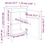 Nachttische 2 Stück Eichensperrholz 40x35x70 cm von vidaXL, Nachttische - Ref: Foro24-819651, Preis: 67,88 €, Rabatt: %