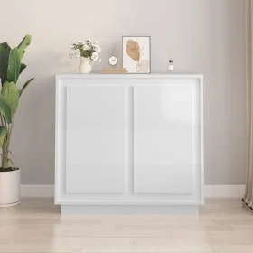 Aparador de madera contrachapada blanco brillante 80x34x75 cm by vidaXL, Sideboards - Ref: Foro24-819886, Price: 92,48 €, Dis...