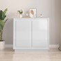 Hochglanz-Weißer Sperrholz-Sideboard 80x34x75 cm von vidaXL, Sideboards - Ref: Foro24-819886, Preis: 93,93 €, Rabatt: %