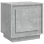 Mesita de noche madera contrachapada gris hormigón 44x35x45 cm de vidaXL, Mesitas de noche - Ref: Foro24-819844, Precio: 35,6...
