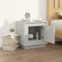 Mesita de noche madera contrachapada gris hormigón 44x35x45 cm de vidaXL, Mesitas de noche - Ref: Foro24-819844, Precio: 35,6...