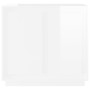 Aparador de madera contrachapada blanco brillante 80x34x75 cm de vidaXL, Aparadores - Ref: Foro24-819886, Precio: 94,16 €, De...