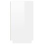 Aparador de madera contrachapada blanco brillante 80x34x75 cm de vidaXL, Aparadores - Ref: Foro24-819886, Precio: 94,16 €, De...