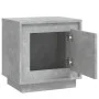 Mesita de noche madera contrachapada gris hormigón 44x35x45 cm de vidaXL, Mesitas de noche - Ref: Foro24-819844, Precio: 35,6...