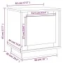 Mesita de noche madera contrachapada gris hormigón 44x35x45 cm de vidaXL, Mesitas de noche - Ref: Foro24-819844, Precio: 35,6...