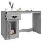 Sonoma gray plywood desk and drawer 115x50x75cm by vidaXL, Desks - Ref: Foro24-816478, Price: 93,68 €, Discount: %