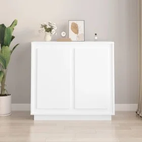 Aparador de madera contrachapada blanco 80x34x75 cm de vidaXL, Aparadores - Ref: Foro24-819884, Precio: 88,98 €, Descuento: %