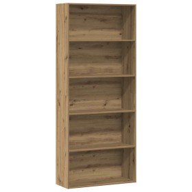 Estantería madera de ingeniería roble artisian 80x30x189 cm