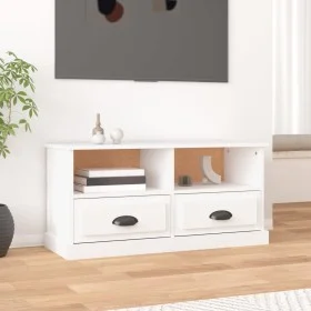 Mueble para TV madera contrachapada blanco 93x35,5x45 cm de vidaXL, Muebles TV - Ref: Foro24-816464, Precio: 54,58 €, Descuen...