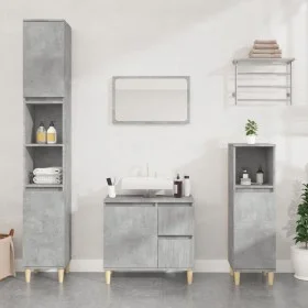 Badezimmerschrank aus betongrauem Sperrholz, 65 x 33 x 60 cm von vidaXL, Badezimmermöbel - Ref: Foro24-819824, Preis: 66,89 €...