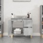 Armario de baño madera contrachapada gris hormigón 65x33x60 cm de vidaXL, Muebles de baño - Ref: Foro24-819824, Precio: 68,28...