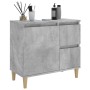 Armario de baño madera contrachapada gris hormigón 65x33x60 cm de vidaXL, Muebles de baño - Ref: Foro24-819824, Precio: 68,28...