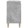 Armario de baño madera contrachapada gris hormigón 65x33x60 cm de vidaXL, Muebles de baño - Ref: Foro24-819824, Precio: 68,28...