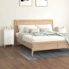 Nachttische 2 Stück glänzendes weißes Holz 40x35x70 cm von vidaXL, Nachttische - Ref: Foro24-819633, Preis: 80,34 €, Rabatt: %