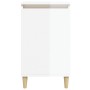Nachttische 2 Stück glänzendes weißes Holz 40x35x70 cm von vidaXL, Nachttische - Ref: Foro24-819633, Preis: 81,32 €, Rabatt: %