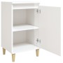 Nachttische 2 Stück glänzendes weißes Holz 40x35x70 cm von vidaXL, Nachttische - Ref: Foro24-819633, Preis: 81,32 €, Rabatt: %