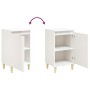 Nachttische 2 Stück glänzendes weißes Holz 40x35x70 cm von vidaXL, Nachttische - Ref: Foro24-819633, Preis: 81,32 €, Rabatt: %