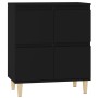 Black plywood sideboard 60x35x70 cm by vidaXL, Sideboards - Ref: Foro24-821157, Price: 76,71 €, Discount: %