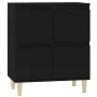 Schwarzes Sperrholz-Sideboard 60x35x70 cm von vidaXL, Sideboards - Ref: Foro24-821157, Preis: 75,54 €, Rabatt: %