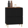 Black plywood sideboard 60x35x70 cm by vidaXL, Sideboards - Ref: Foro24-821157, Price: 76,71 €, Discount: %