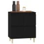 Black plywood sideboard 60x35x70 cm by vidaXL, Sideboards - Ref: Foro24-821157, Price: 75,54 €, Discount: %