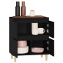 Black plywood sideboard 60x35x70 cm by vidaXL, Sideboards - Ref: Foro24-821157, Price: 76,71 €, Discount: %