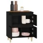Schwarzes Sperrholz-Sideboard 60x35x70 cm von vidaXL, Sideboards - Ref: Foro24-821157, Preis: 75,54 €, Rabatt: %
