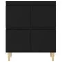 Schwarzes Sperrholz-Sideboard 60x35x70 cm von vidaXL, Sideboards - Ref: Foro24-821157, Preis: 75,54 €, Rabatt: %