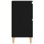 Black plywood sideboard 60x35x70 cm by vidaXL, Sideboards - Ref: Foro24-821157, Price: 76,71 €, Discount: %