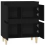 Schwarzes Sperrholz-Sideboard 60x35x70 cm von vidaXL, Sideboards - Ref: Foro24-821157, Preis: 75,54 €, Rabatt: %