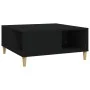 Black plywood coffee table 80x80x36.5 cm by vidaXL, Coffee table - Ref: Foro24-821093, Price: 49,51 €, Discount: %