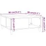 Couchtisch aus Sperrholz schwarz 80x80x36,5 cm von vidaXL, Couchtisch - Ref: Foro24-821093, Preis: 49,31 €, Rabatt: %
